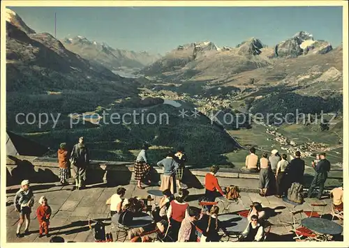 Muottas Muragl Blick auf die Oberengadiner Seen / Muottas Muragl /Rg. St Moritz