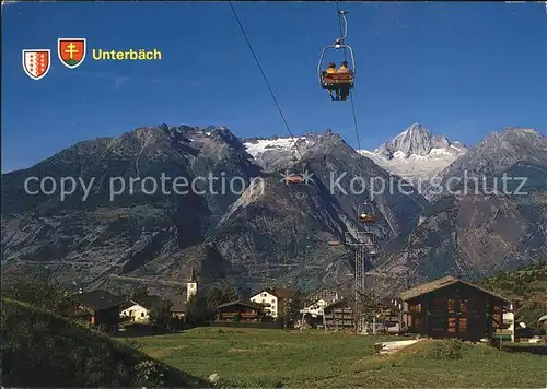 Unterbaech Sellsebahn Brandalp Bietschhorn Kat. Unterbaech