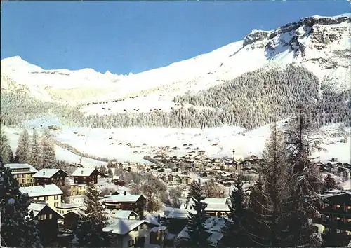 Flims Waldhaus mit Skigebiet Nagiens und Cassons Kat. Flims Waldhaus
