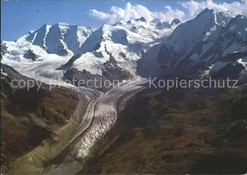 Bernina Morteratschgletscher Piz Palue Bellavista Piz Bernia Kat. Bernina