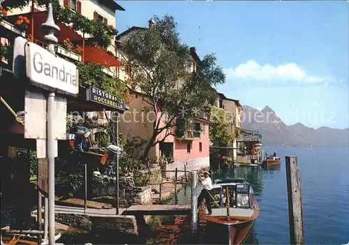 Gandria Lago di Lugano Restaurant Roccabella Kat. Gandria