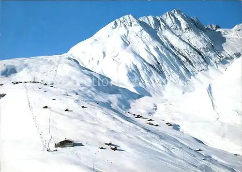 Tujetsch Rueras Bergrestaurant Planatsch Skigebiet Kat. Sedrun