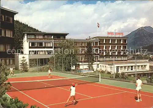 Davos GR Hotel Europe Tennisplatz Kat. Davos