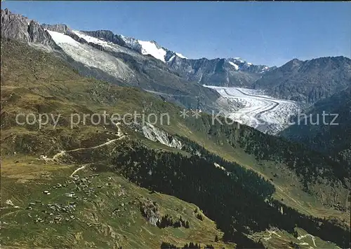 Belalp Blatten Naters Aletschgletscher Wannenhorn Eggishorn Kat. Belalp