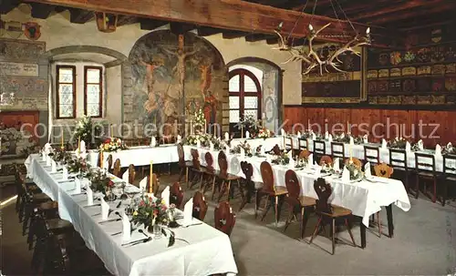 Sargans Schloss Rittersaal Kat. Sargans