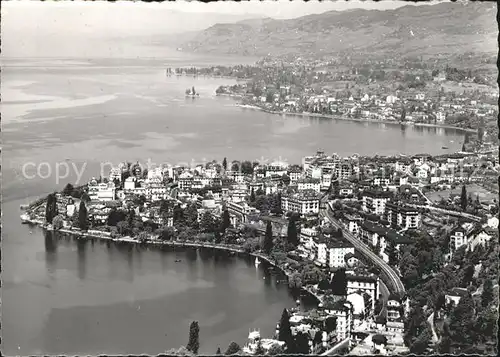 Montreux VD Clarens Vevey Vue aerienne Kat. Montreux