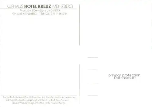 Menzenberg Rhein Kurhaus Hotel Kreuz Gastraum Speisesaal Zimmer Kat. Bad Honnef