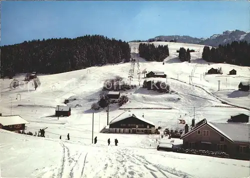 Wildhaus SG Sesselbahn Oberdorf und Skilift Thur Kat. Wildhaus Lisighaus