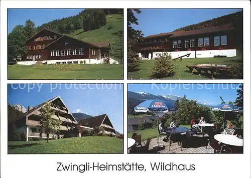 Wildhaus SG Zwingli Heimstaette Terrasse Kat. Wildhaus Lisighaus