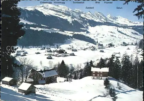 Wildhaus SG Kur und Sportplatz Obertoggenburg mit Churfirsten Kat. Wildhaus Lisighaus