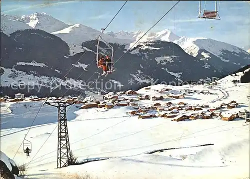 Brigels Sesselbahn ins Skigebiet Pez d Artgas Kat. Brigels Breil