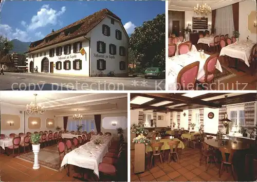 Trimbach Goesgen Restaurant zur Kapelle Speisesaal Gastraum Kat. Trimbach