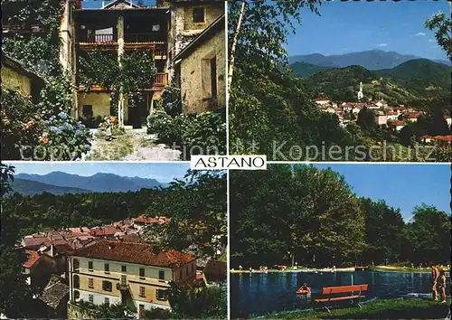 Astano Panorama Dorfpartien Strand Kat. Astano