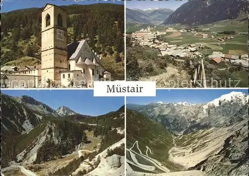 Muestair Clastra Muestair Pass da Fuorn Stevio con Ortler Kat. Muestair