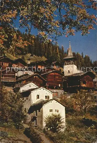 Brig Dorfpartie Kirche Kat. Brig