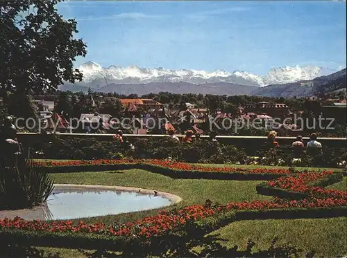 Bern BE Alpenblick von der Bundesterrasse Kat. Bern