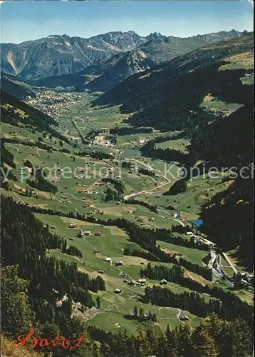 Davos GR Langmatte Frauenkirch Clavadel Seehorn und Rhaetikon Kat. Davos