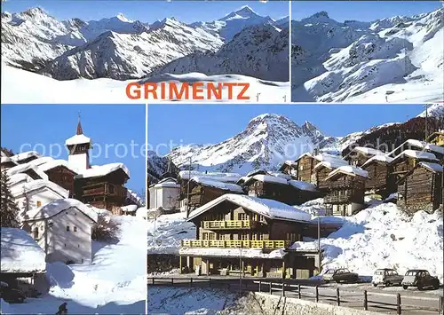 Grimentz Le village et les pistes de Grimentz Kat. Grimentz