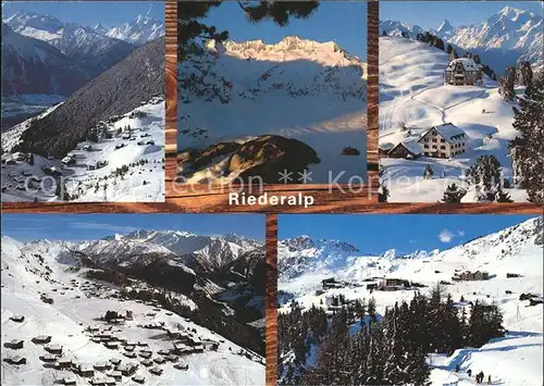 Riederalp Total und Teilansichten Kat. Riederalp