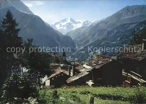 La Sage Val d Herens au fond le Pigne d Arolla Kat. La Sage