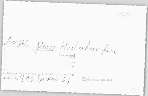 Anger Chiemgau Pension Hochstaufen o 1963 / Anger /Berchtesgadener Land LKR