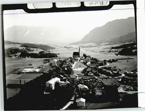 Anger Chiemgau Fliegeraufnahme o 1964 / Anger /Berchtesgadener Land LKR