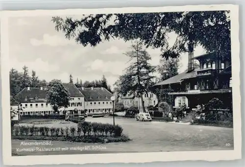 Bad Alexandersbad Kurhaus-Restaurant Schloss * 1921-1965 / Bad Alexandersbad /Wunsiedel LKR