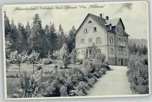 Bad Alexandersbad Villa Waldheim x 1944 / Bad Alexandersbad /Wunsiedel LKR