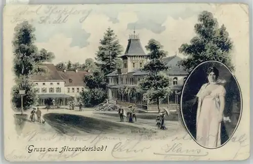 Bad Alexandersbad Kuenstlerkarte x 1904 / Bad Alexandersbad /Wunsiedel LKR