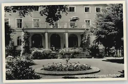Bad Alexandersbad Kurhaus * 1921-1965 / Bad Alexandersbad /Wunsiedel LKR
