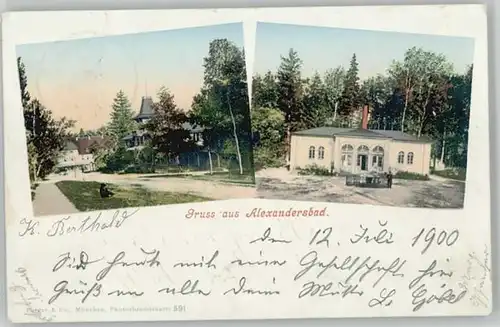 Bad Alexandersbad Hotel-Pension Weber / Bad Alexandersbad /Wunsiedel LKR