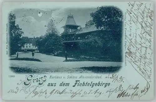 Bad Alexandersbad Kurhaus Schloss x 1899 / Bad Alexandersbad /Wunsiedel LKR
