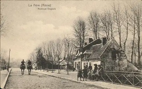 La Fere Aisne Avenue Dupuis / La Fere /Arrond. de Laon