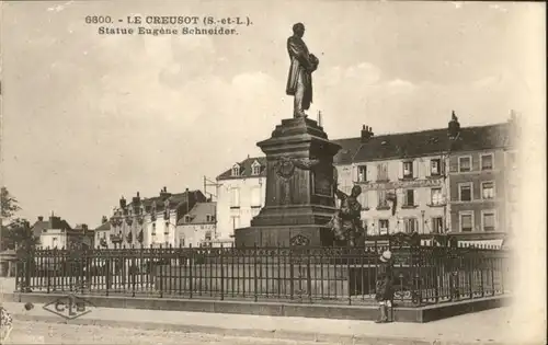 Le Creusot Saone-et-Loire Le Creusot Statue Eugene Schneider * / Le Creusot /Arrond. d Autun