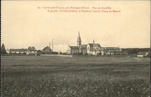 Soligny-la-Trappe La Grande-Trappe Mortagne Orne Gauche Chocolaterie Prairie Etang Courtil * / Soligny-la-Trappe /Arrond. de Mortagne-au-Perche