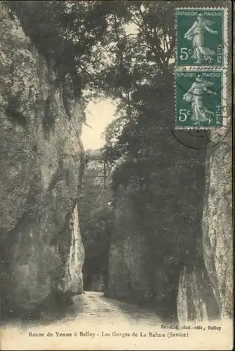 La Balme-les-Grottes La Balme Gorges Route Yenne Belley x / La Balme-les-Grottes /Arrond. de La Tour-du-Pin