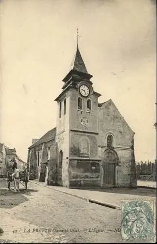 La Frette Saone-et-Loire La Frette Eglise Kutsche x / La Frette /Arrond. de Louhans