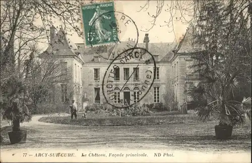 Arcy-sur-Cure Yonne Chateau Facade Principale x / Arcy-sur-Cure /Arrond. d Auxerre