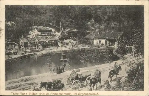 Varennes-en-Argonne Argonnenwald Toter-Mann Muehle Soldaten Pferd x / Varennes-en-Argonne /Arrond. de Verdun