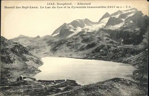 Allevard les Bains Isere Massif des Sept-Laux Le Lac du Cos La Pyramide Inaccessible * / Allevard /Arrond. de Grenoble