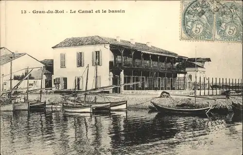 Le Grau-du-Roi Gard Le Grau-du-Roi Canal Bassin Schiff x / Le Grau-du-Roi /Arrond. de Nimes