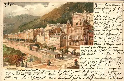 Karlsbad Eger Alte Wiese  / Karlovy Vary /