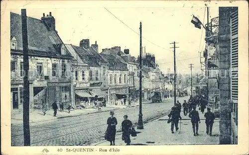 St Quentin Aisne Rue d  Isle Kat. Saint Quentin