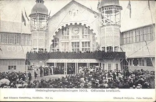 Helsingborg Helsingborgsutstaellningen 1903 Officiella brefkort Kat. Helsingborg