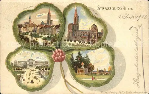 Strassburg Elsass Kleberplatz Muenster Universitaet Kat. Strasbourg