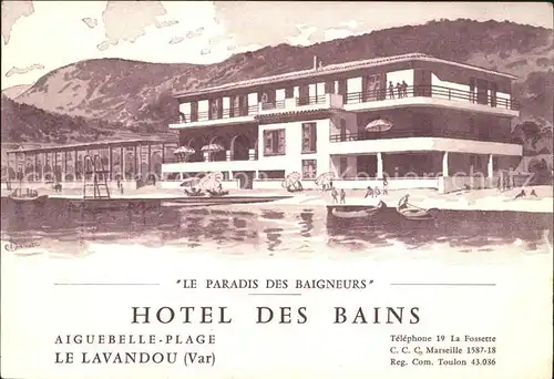 Le Lavandou Hotel des Bains Kat. Le Lavandou