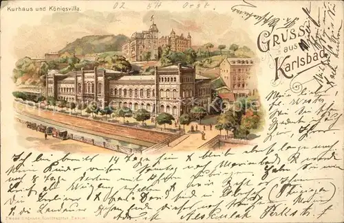 Karlsbad Eger Kurhaus Koenigsvilla / Karlovy Vary /