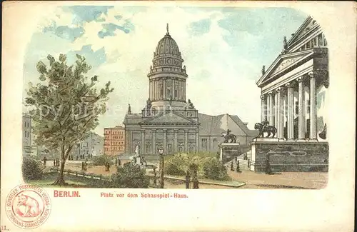 Berlin Platz vor dem Schauspielhaus Kat. Berlin