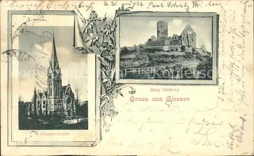 Giessen Lahn Johanneskirche Burg Gleiberg / Giessen /Giessen LKR