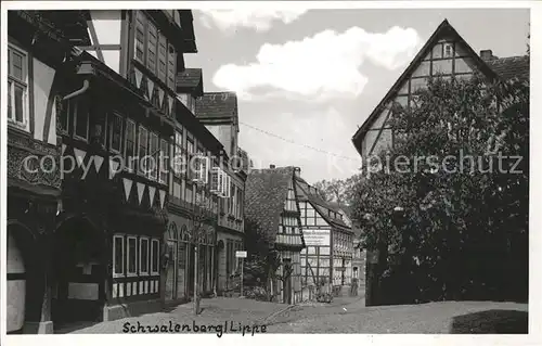 Schwalenberg Dorfpartie Kat. Schieder Schwalenberg